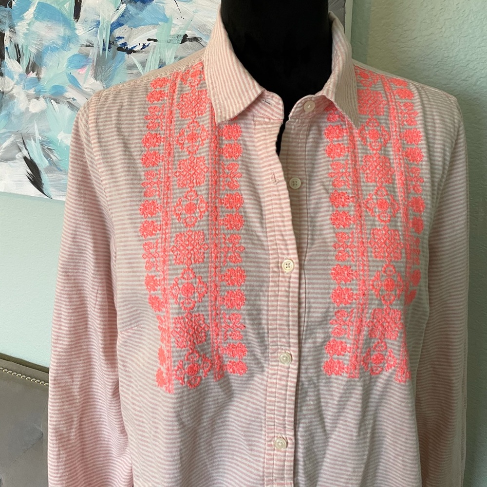 JCrew Embroidered Tunic